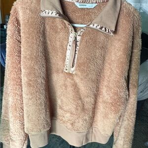 Sonoma Fuzzy Tan Pullover